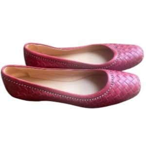 Bottega Veneta Crimson Woven Loafers